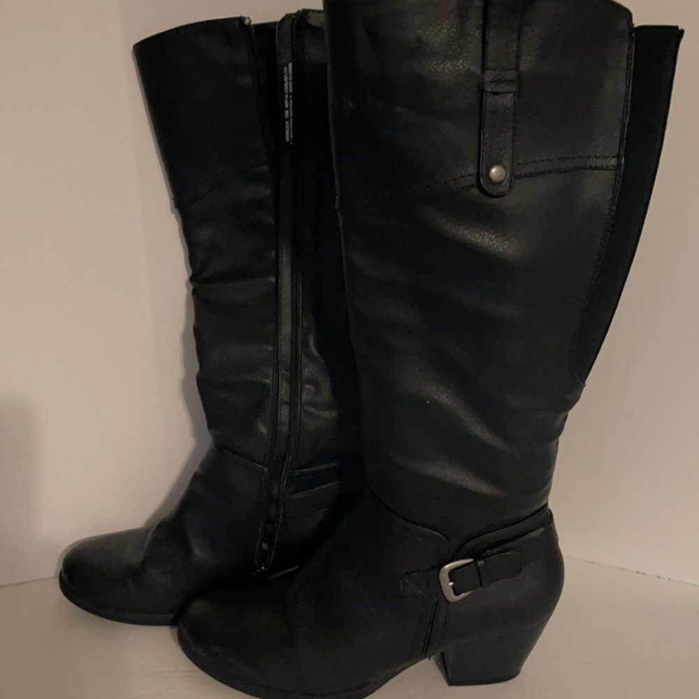 Black dress boots size 10